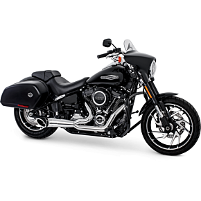 FREEDOM Turnout 2-1 Chrome W/black Tip `86-17 Softail