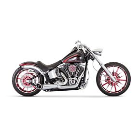 FREEDOM Turnout 2-1 Chrome W/chrome Tip `86-17 Softail