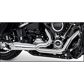 FREEDOM Turnout 2-1 Chrome W/chrome Tip M8 Softail