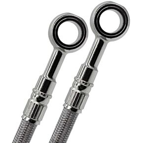 GALFER Brake Lines Ss Front/rear 4 Line Sil Yam