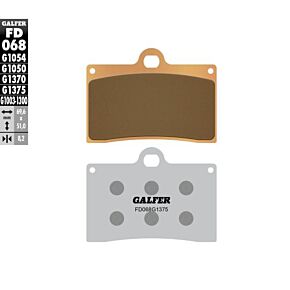 GALFER Brake Pads Semi Metallic Fd068g1054