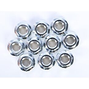 GARDNERWESTCOTT Flange Nut Chrome 10/pk