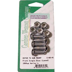 GARDNERWESTCOTT Front Brake Rotor Allen Bolts 84-up All Laced Wheels