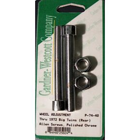 GARDNERWESTCOTT Rear Wheel Adjustment Bolts 72 And Earlier Big Twin Model