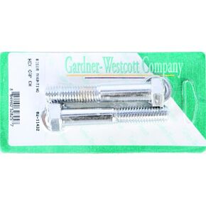 GARDNERWESTCOTT Riser Bolts Chrome Hex Cap 1/2-13 X 3 Hex Coarse Thread