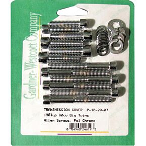 GARDNERWESTCOTT Transmission Side Cover Set 87-06 Big Twin 5 Speed Models