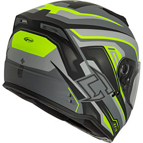 GMAX Ff-18 Drift Helmet Matte Grey/hi-viz Md