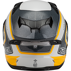 GMAX Ff-98 Aftershock Helmet White/metallic Silver Sm