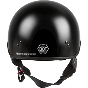 GMAX Hh-45 Half Helmet Naked Black Lg