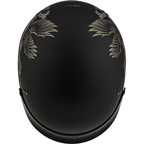 GMAX Hh-65 Corvus Helmet W/ Peak Matte Black/tan 2x