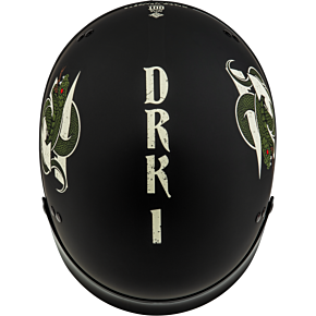 GMAX Hh-65 Drk1 Helmet W/ Peak Matte Black/bone 2x