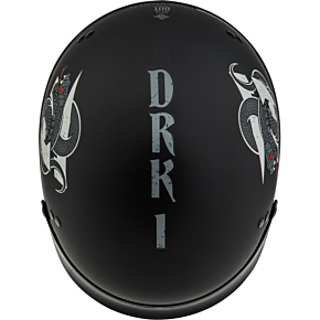 GMAX Hh-65 Drk1 Helmet W/ Peak Matte Black/grey Xl