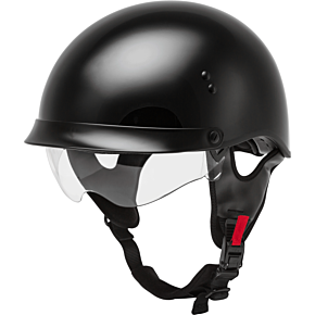GMAX Hh-65 Half Helmet Full Dressed Black Sm