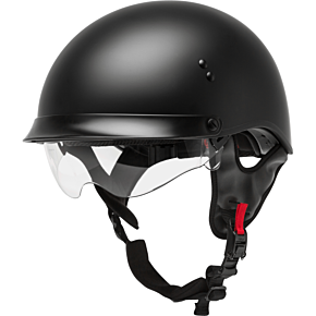 GMAX Hh-65 Half Helmet Full Dressed Matte Black Xs