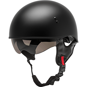 GMAX Hh-65 Half Helmet Naked Matte Black Lg