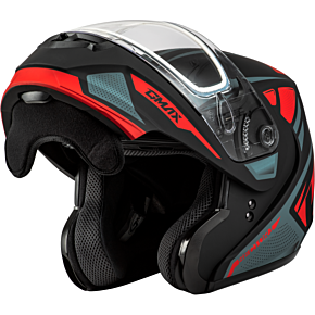 GMAX Md-04s Sector Snow Helmet Black/red 3x