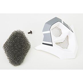 GMAX Mouth Vent Step Matte Silver/white Mx-86