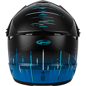 GMAX Mx-46 Frequency Off-road Helmet Matte Black/blue Lg