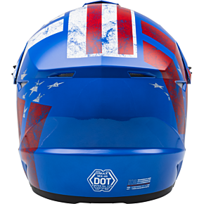 GMAX Mx-46 Patriot Off-road Helmet Red/white/blue Lg