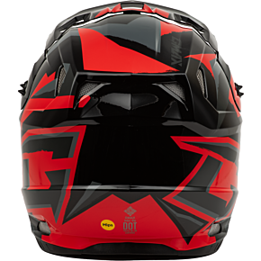 GMAX Mx-96 Splinter Helmet Black/red Xl