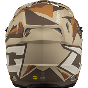 GMAX Mx-96 Splinter Helmet Matte Brown/tan/white  Sm