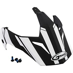 GMAX Visor Vertical Black/white W/screws Gm-11