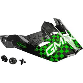GMAX Visor W/screws Anim8 Mx-46y Anim8 Dark Silver/green Ys-yl