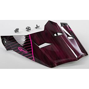 GMAX Visor W/screws Colfax Mx-46 Black/hi-vis Pink Md-xl