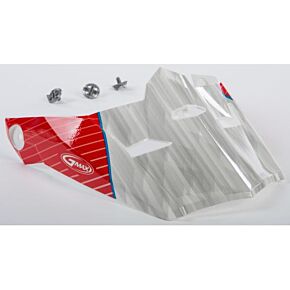 GMAX Visor W/screws Colfax Mx-46 White/red/blue Md-2x