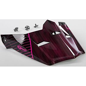 GMAX Visor W/screws Colfax Mx-46y Black/hi-vis Pink Ys-yl