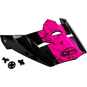 GMAX Visor W/screws Dominant Mx-46 Black/pink/white Md-2x