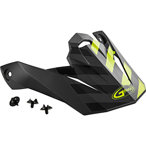 GMAX Visor W/screws Fame Mx-86 Matte Dark Grey/hi-vis