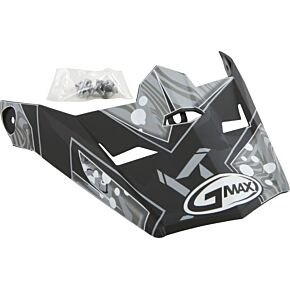 GMAX Visor W/screws Hooper Mx-46y Matte Black/dark Silver Ys-yl