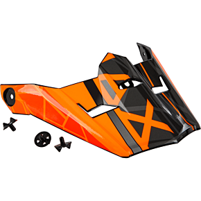 GMAX Visor W/screws Mega Mx-46 Black/orange/silver Xs-sm