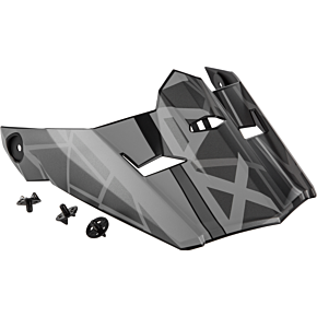 GMAX Visor W/screws Mega Mx-46 Matte Black/grey Md-2x