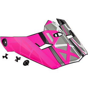 GMAX Visor W/screws Mega Mx-46 Matte Black/neon Pink Md-2x