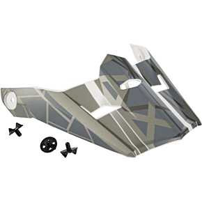 GMAX Visor W/screws Mega Mx-46 Matte White/silver Xs-sm