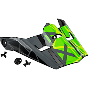 GMAX Visor W/screws Mega Mx-46y Black/hi-vis/grey Ys-yl