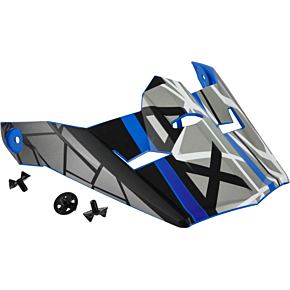 GMAX Visor W/screws Mega Mx-46y Matte Blue/black/white Ys-yl