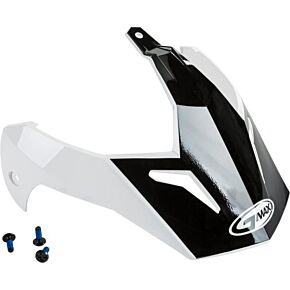GMAX Visor W/screws Scud White/red/black Gm-11