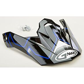 GMAX Visor W/screws Step Mx-86 Black/blue