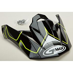 GMAX Visor W/screws Step Mx-86 Hi-vis Yellow