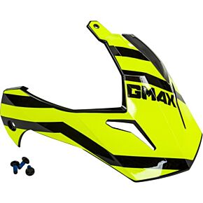 GMAX Visor W/screws Trapper Black/hi-vis Gm-11s