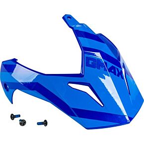 GMAX Visor W/screws Trapper Blue/grey Gm-11s