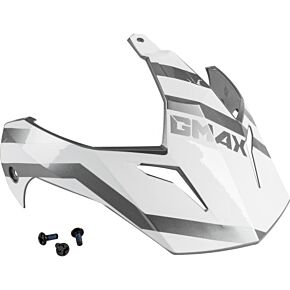 GMAX Visor W/screws Trapper White/silver Gm-11s