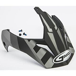 GMAX Visor W/screws Trekka Gm-11 Matte Black/dark Silver
