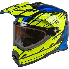 GMAX Youth At-21y Epic Snow Helmet Blue/hi-vis/black Ym
