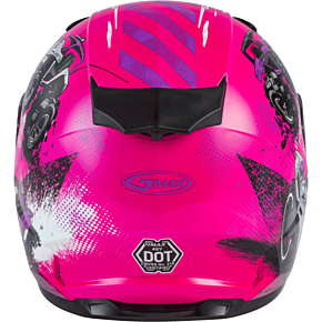 GMAX Youth Gm-49y Beasts Snow Helmet Pink/purple/grey Ym