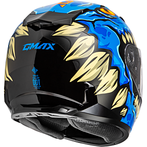 GMAX Youth Gm-49y Drax Snow Helmet Blue Ym