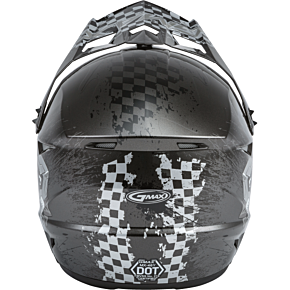 GMAX Youth Mx-46y Off-road Anim8 Helmet Dark Silver/black Yl